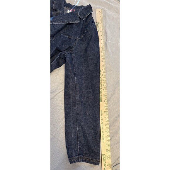 Isaac Mizrahi Design Women’s PlusXXL Crop Denim Jacket Vintage Y2K  Peppy School - Picture 9 of 9